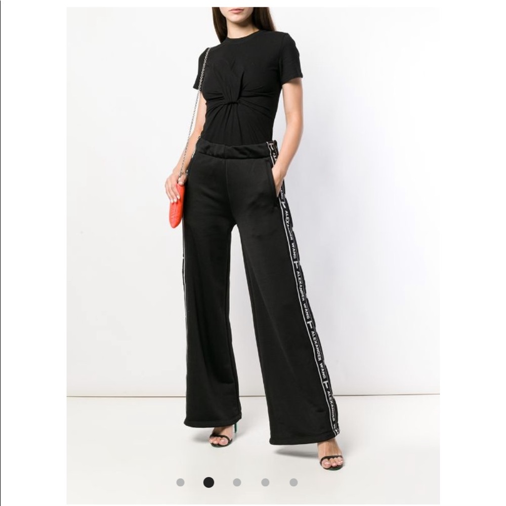 T by Alexander Wang Logo Tape Track Pants